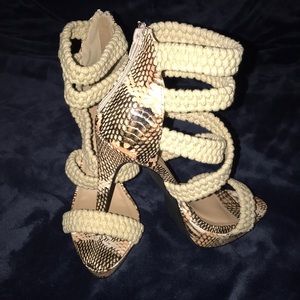 Snake print Heels